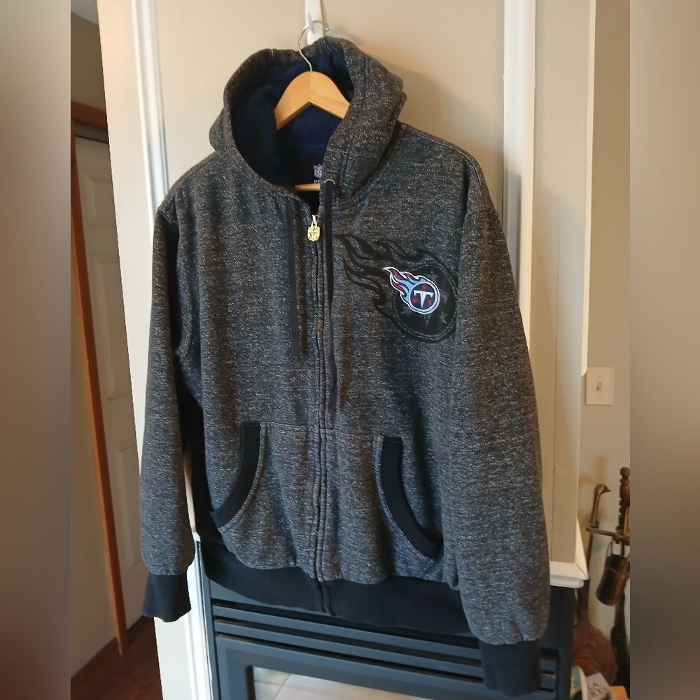 NFL Pro Line Tennessee Titans Full Zip Hooded Jacket Size Large - Picture 8 of 10